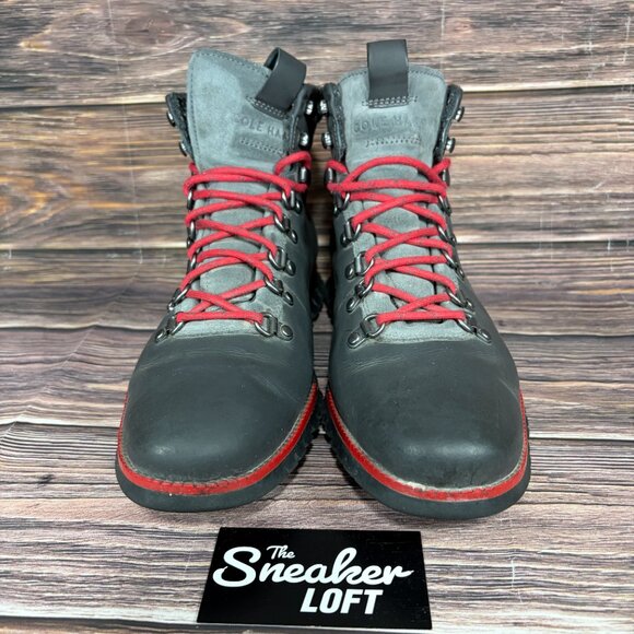Cole Haan ZeroGran Men\'s Dark Gray‎ Red Hiking Boots main image 5